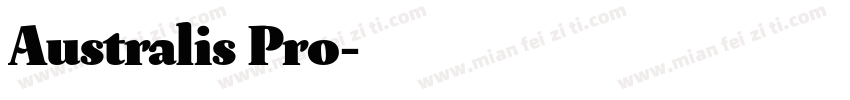 Australis Pro字体转换